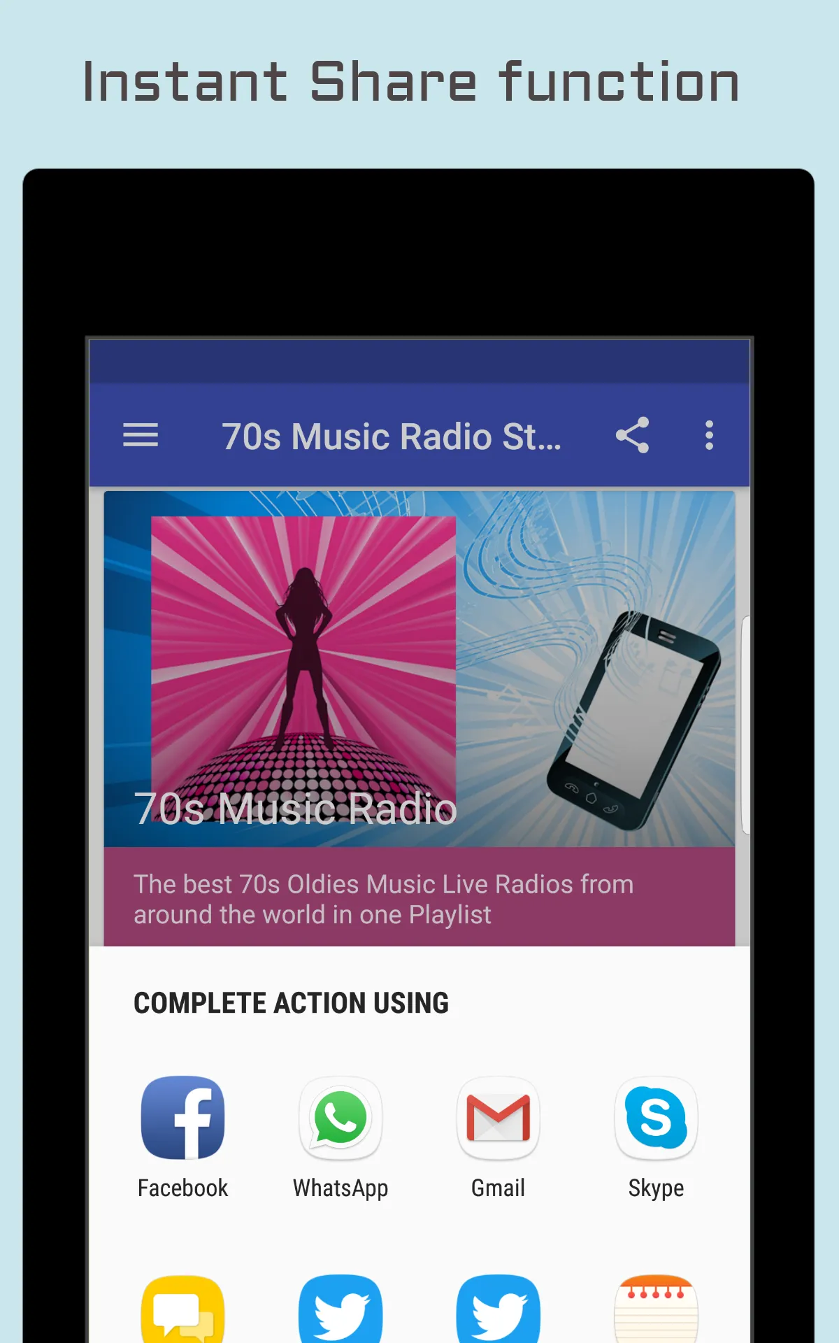 70s Music Radio Stations | Indus Appstore | Screenshot