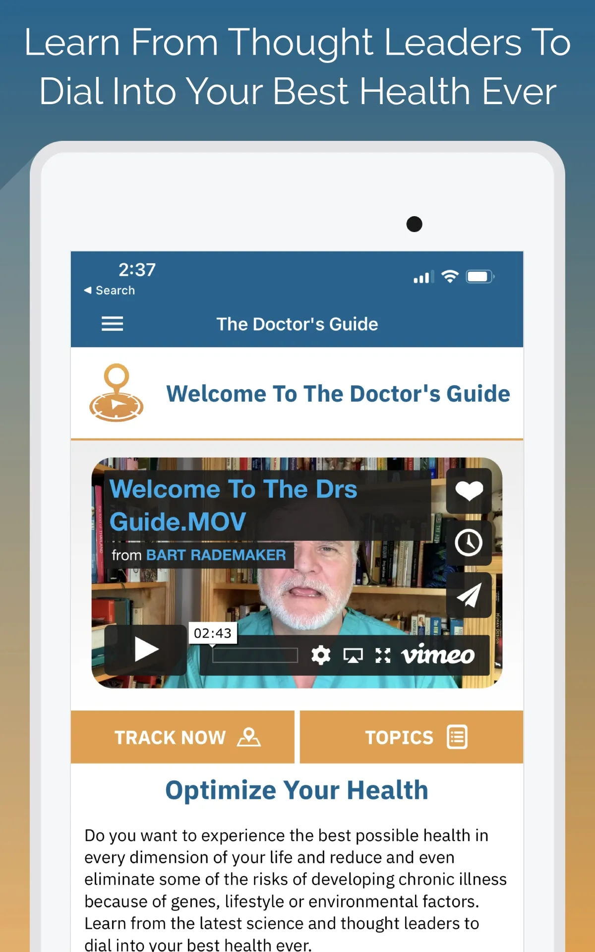 The Doctor's Guide | Indus Appstore | Screenshot