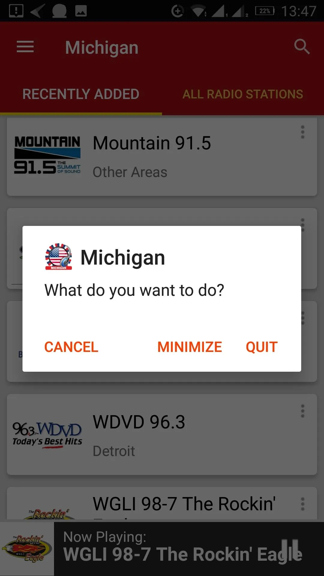 Michigan Radio Stations - USA | Indus Appstore | Screenshot