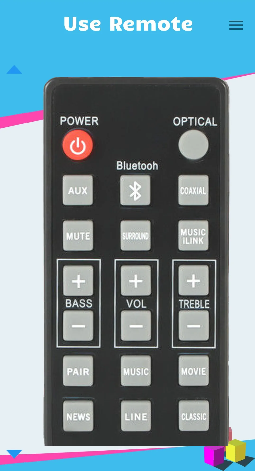 Remote for Philips Sound Bar | Indus Appstore | Screenshot