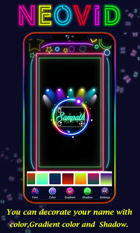 Name Video Maker - text art | Indus Appstore | Screenshot