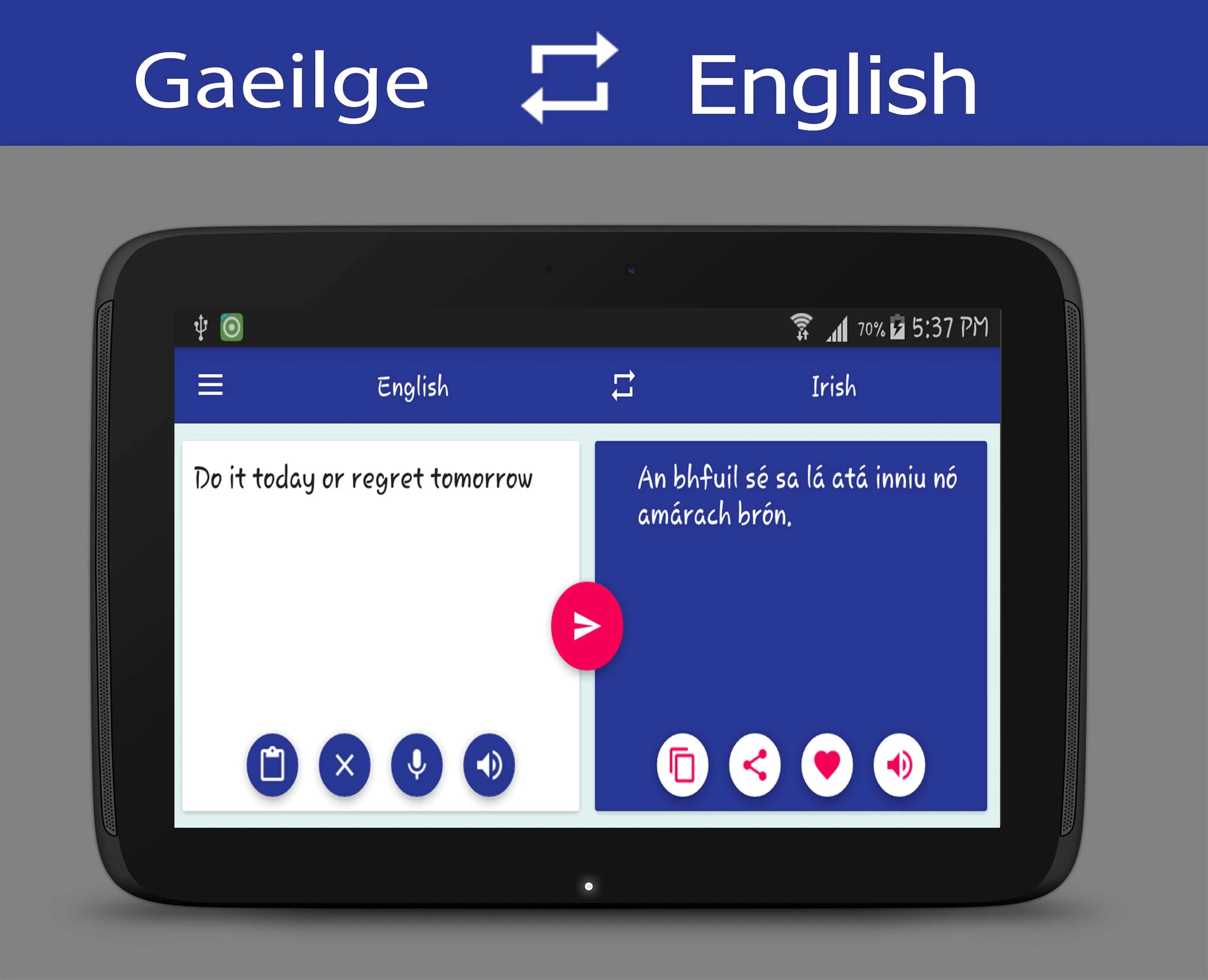 Irish English Translator | Indus Appstore | Screenshot