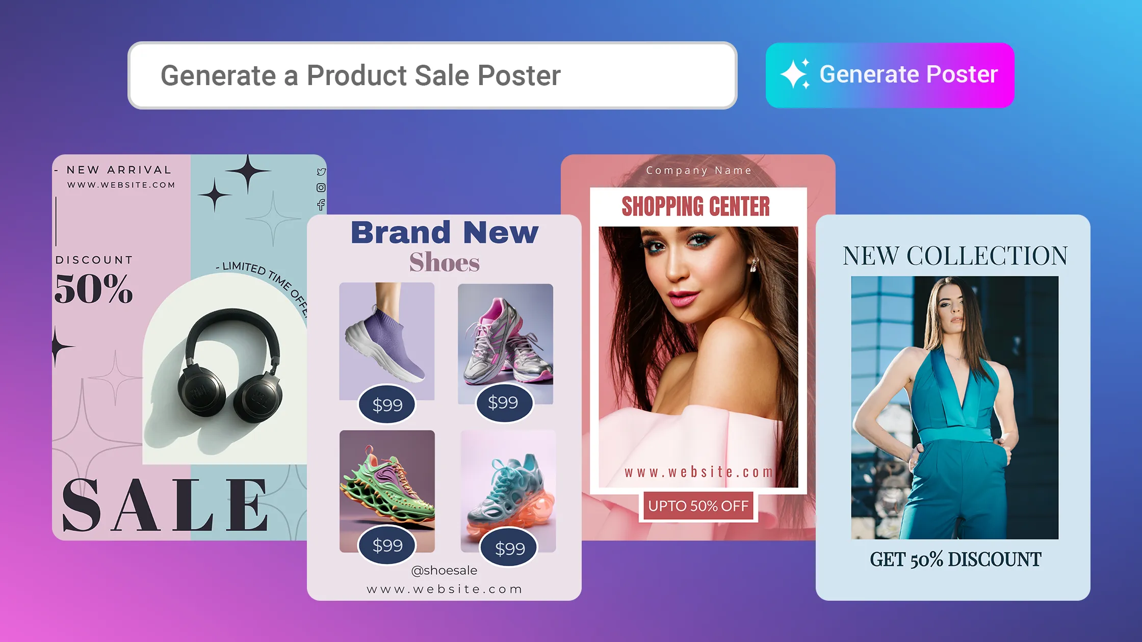 Poster maker AI Graphic design | Indus Appstore | Screenshot