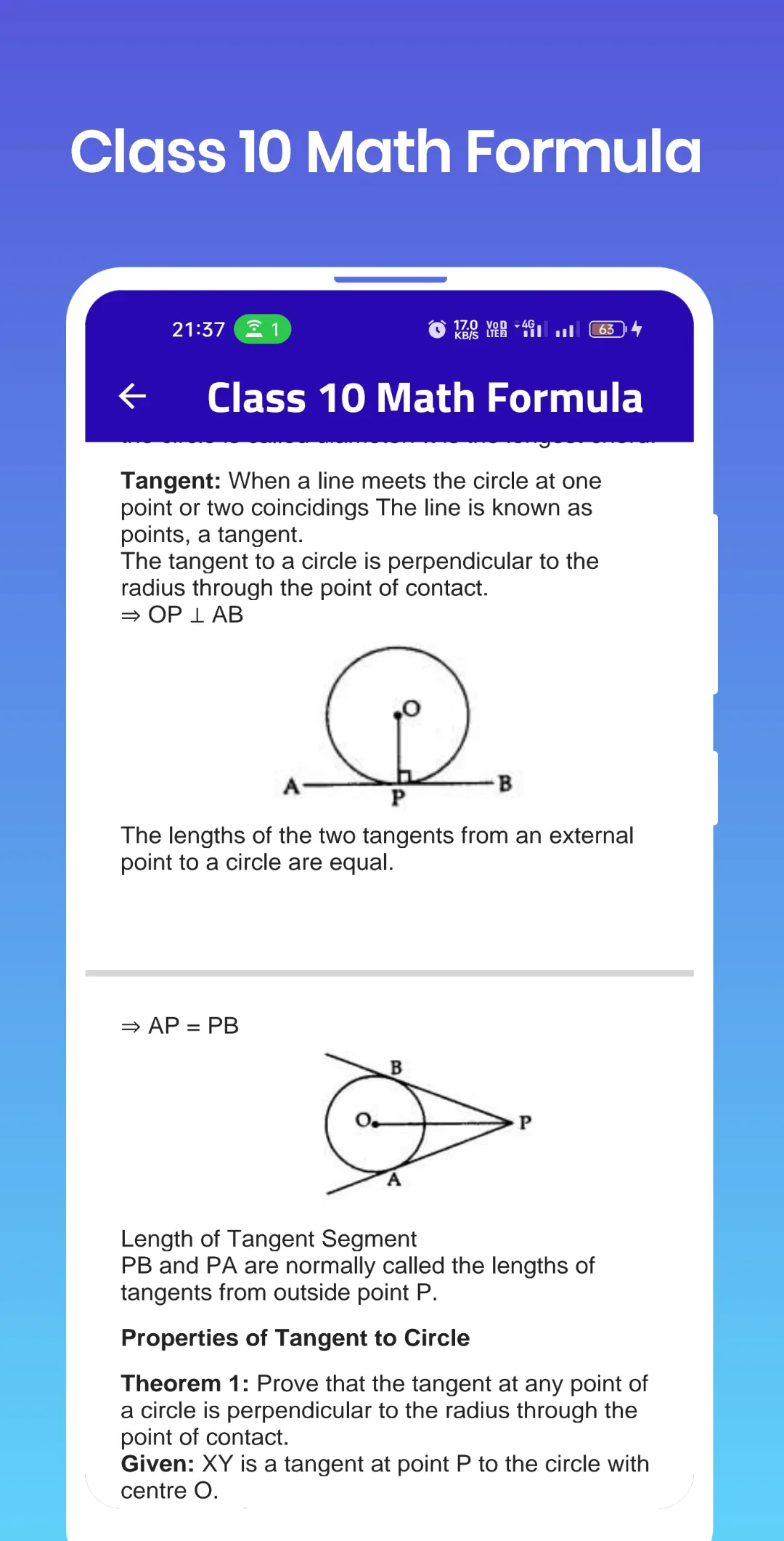 Class 10 Math Formula | Indus Appstore | Screenshot