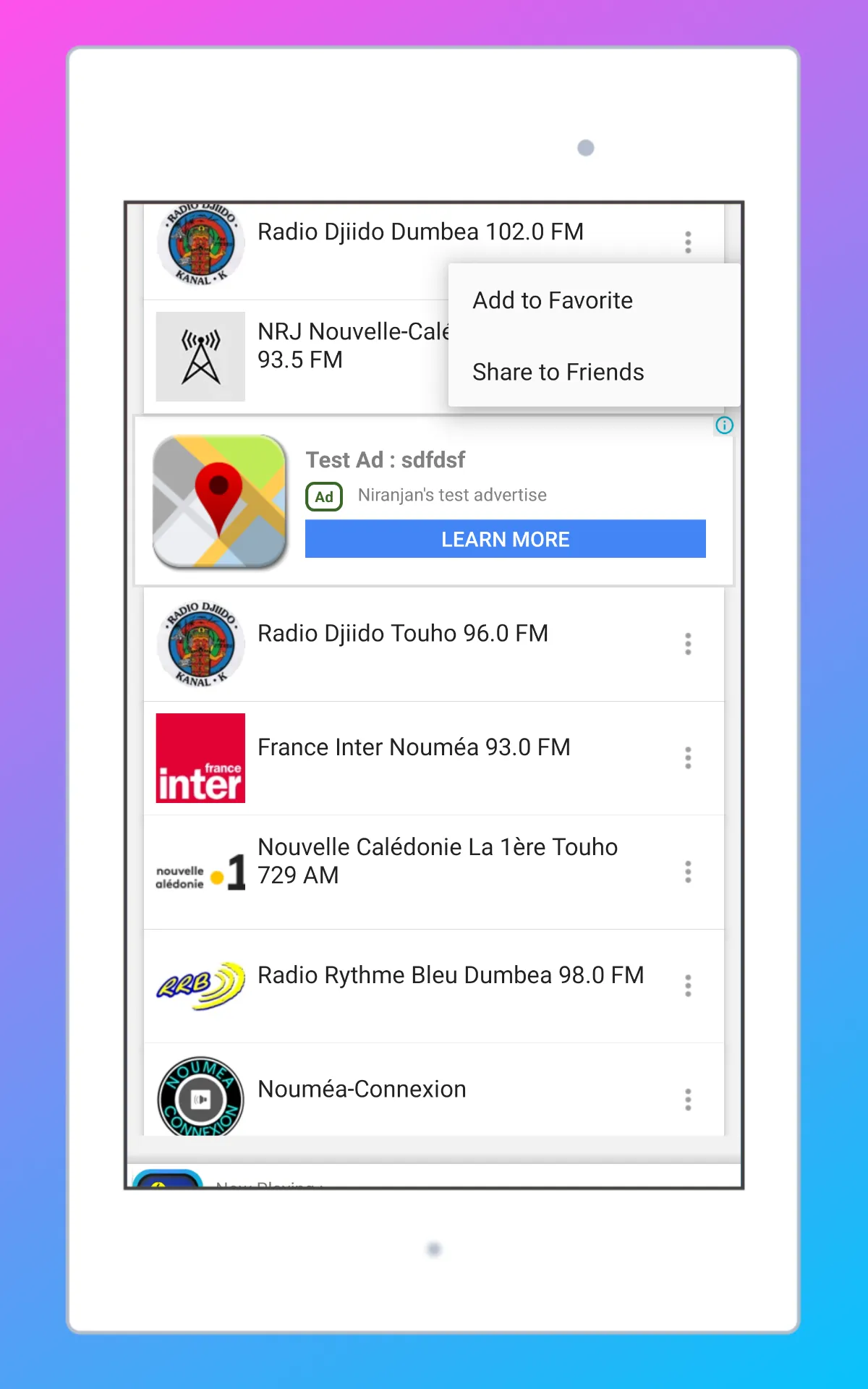 Radio NewCaledonia FM + Online | Indus Appstore | Screenshot