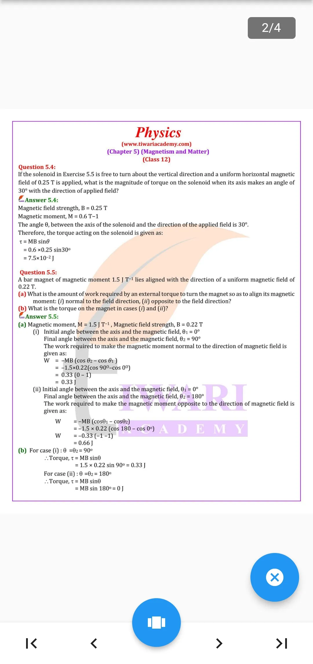 Class 12 Physics for 2023-24 | Indus Appstore | Screenshot