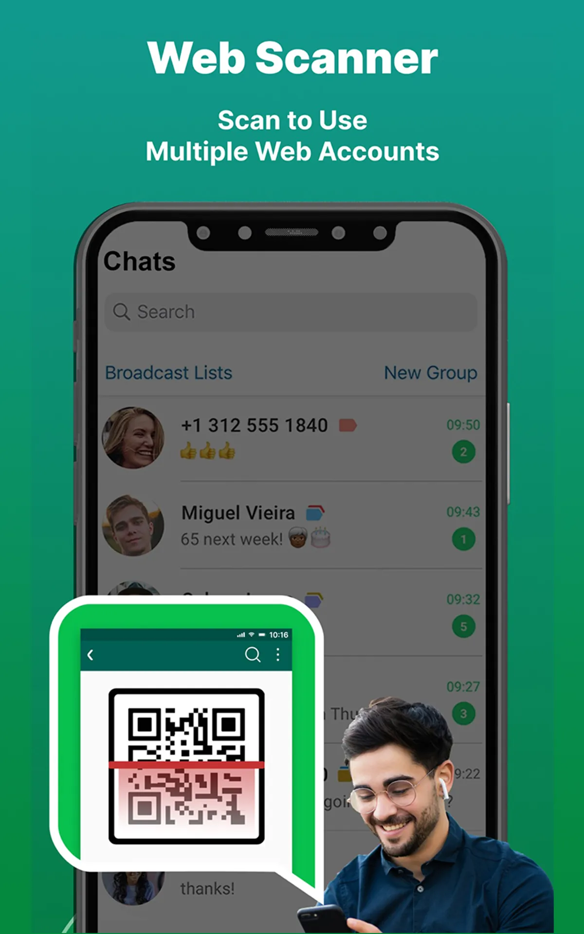 Web Scanner - Dual Chat App | Indus Appstore | Screenshot