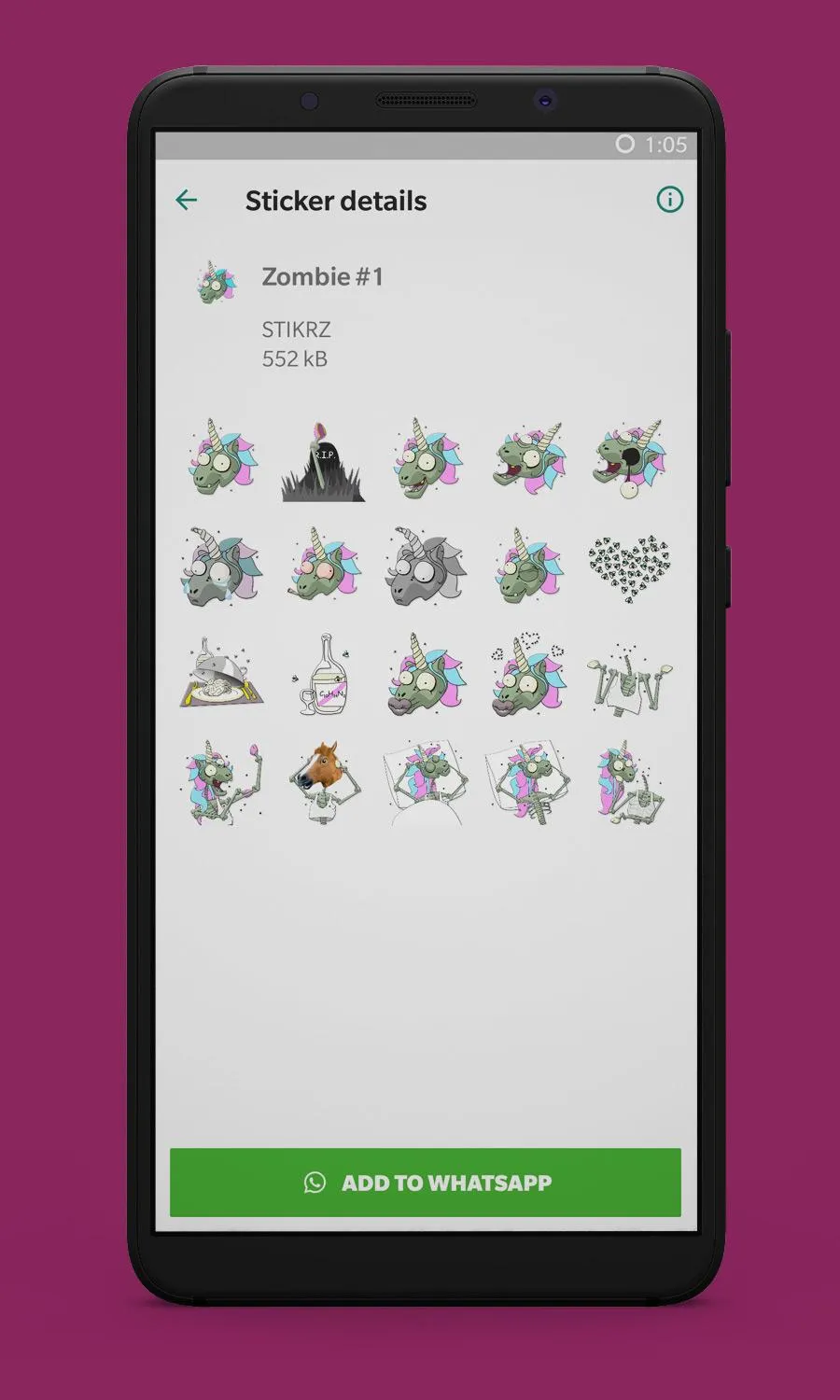 STIKRZ - Unicorn Sticker Pack  | Indus Appstore | Screenshot