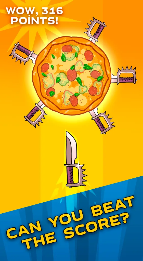 Food Cut - knife throwing game | Indus Appstore | Screenshot