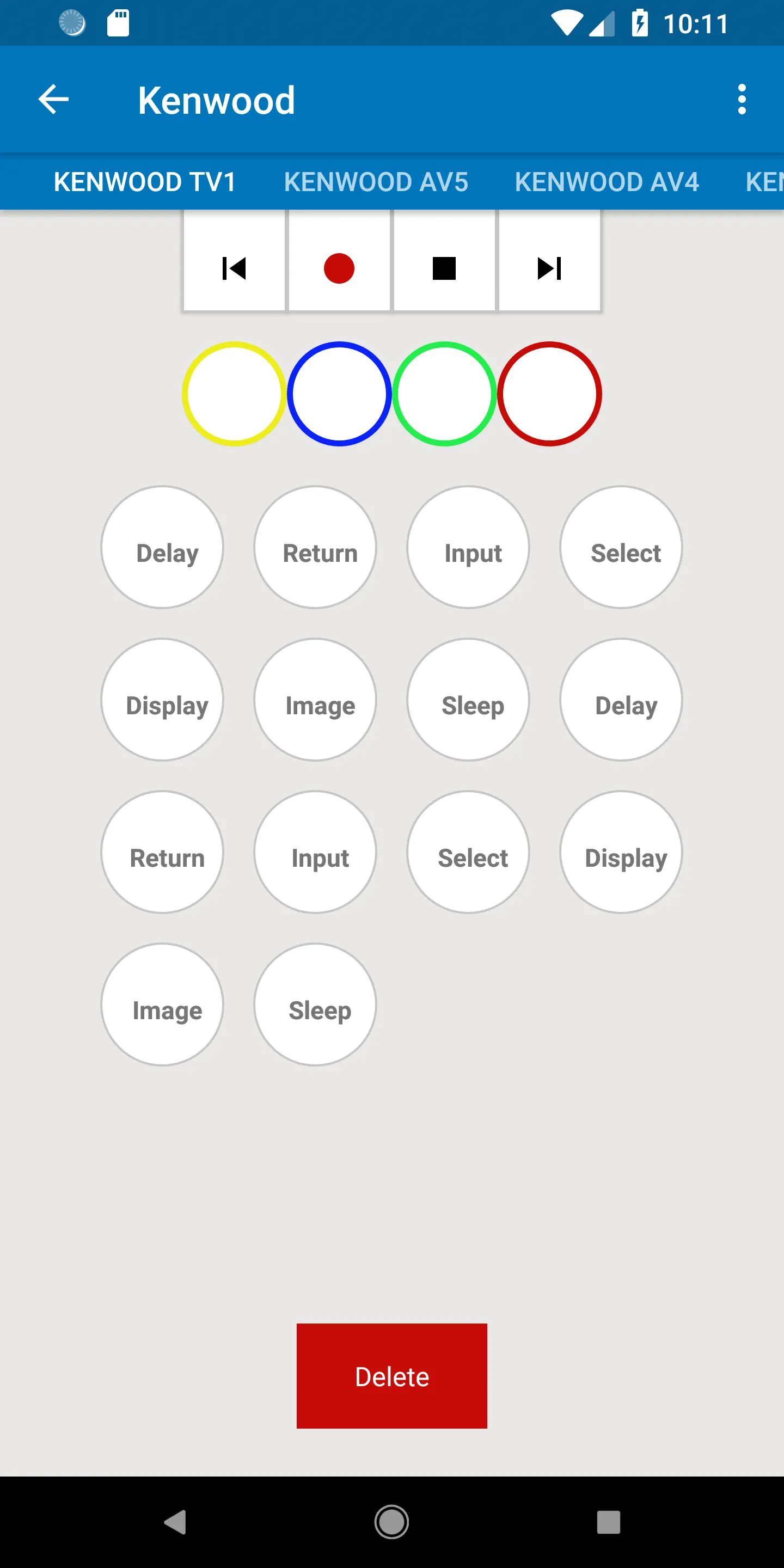 Kenwood Universal Remote | Indus Appstore | Screenshot