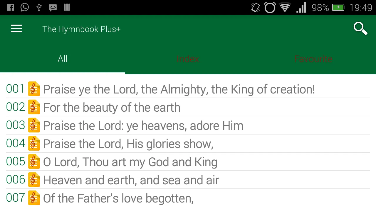 The Hymnbook | Indus Appstore | Screenshot