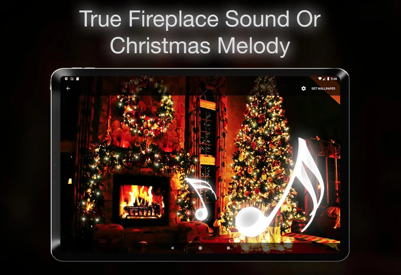 Xmas Fireplace Live Wallpaper | Indus Appstore | Screenshot