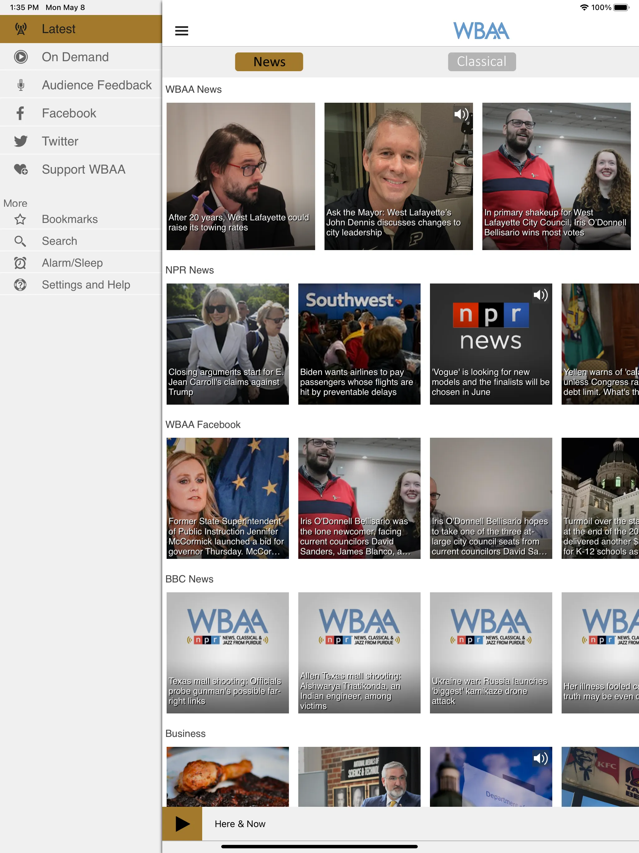 WBAA Public Radio App | Indus Appstore | Screenshot