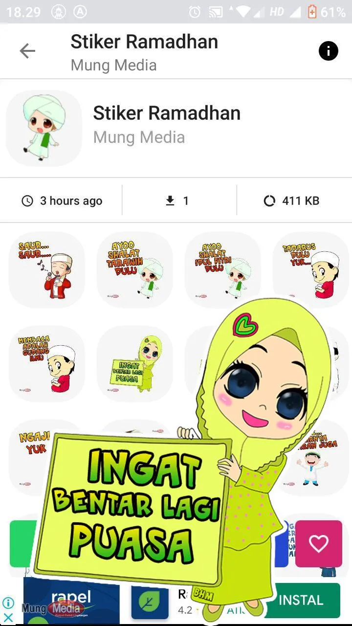 Stiker WA Islami Lengkap | Indus Appstore | Screenshot