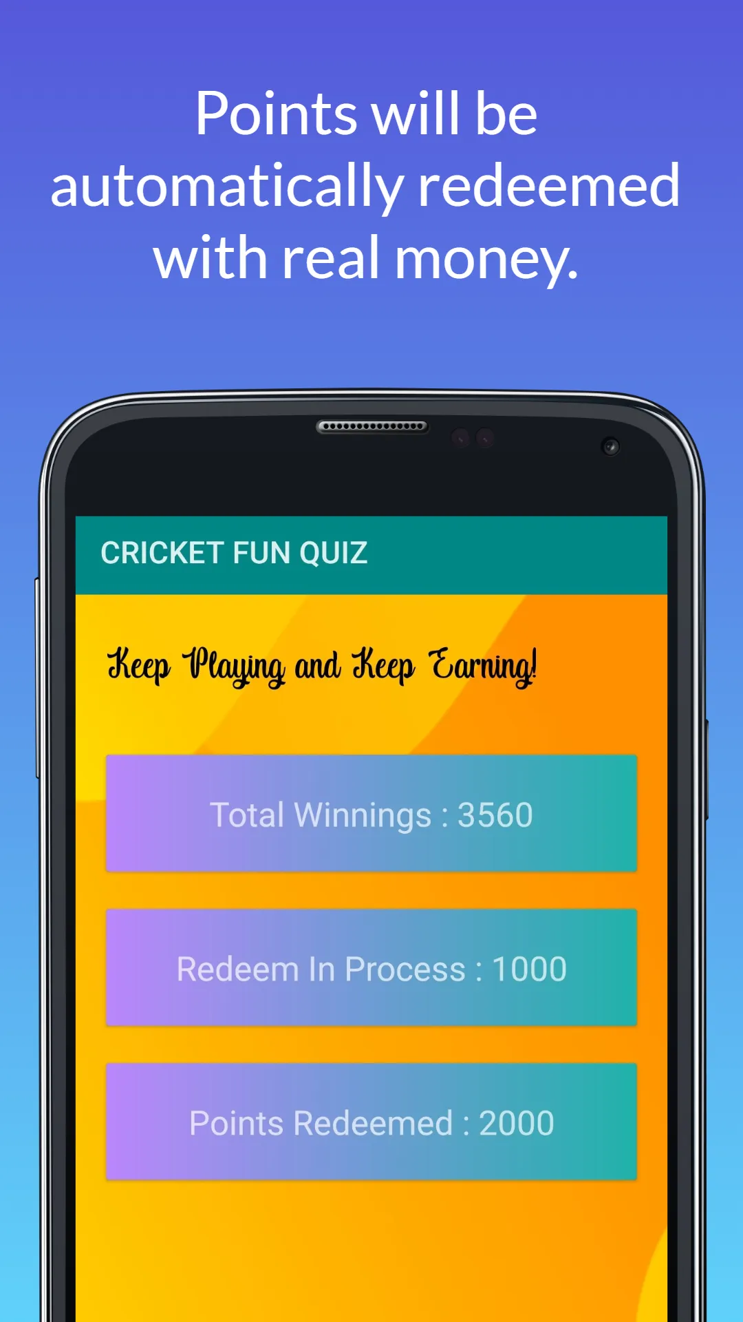 Cricket Quiz - Earn Real Money | Indus Appstore | Screenshot