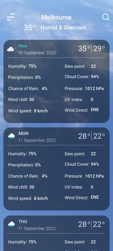 9Weather: Weather forecast | Indus Appstore | Screenshot