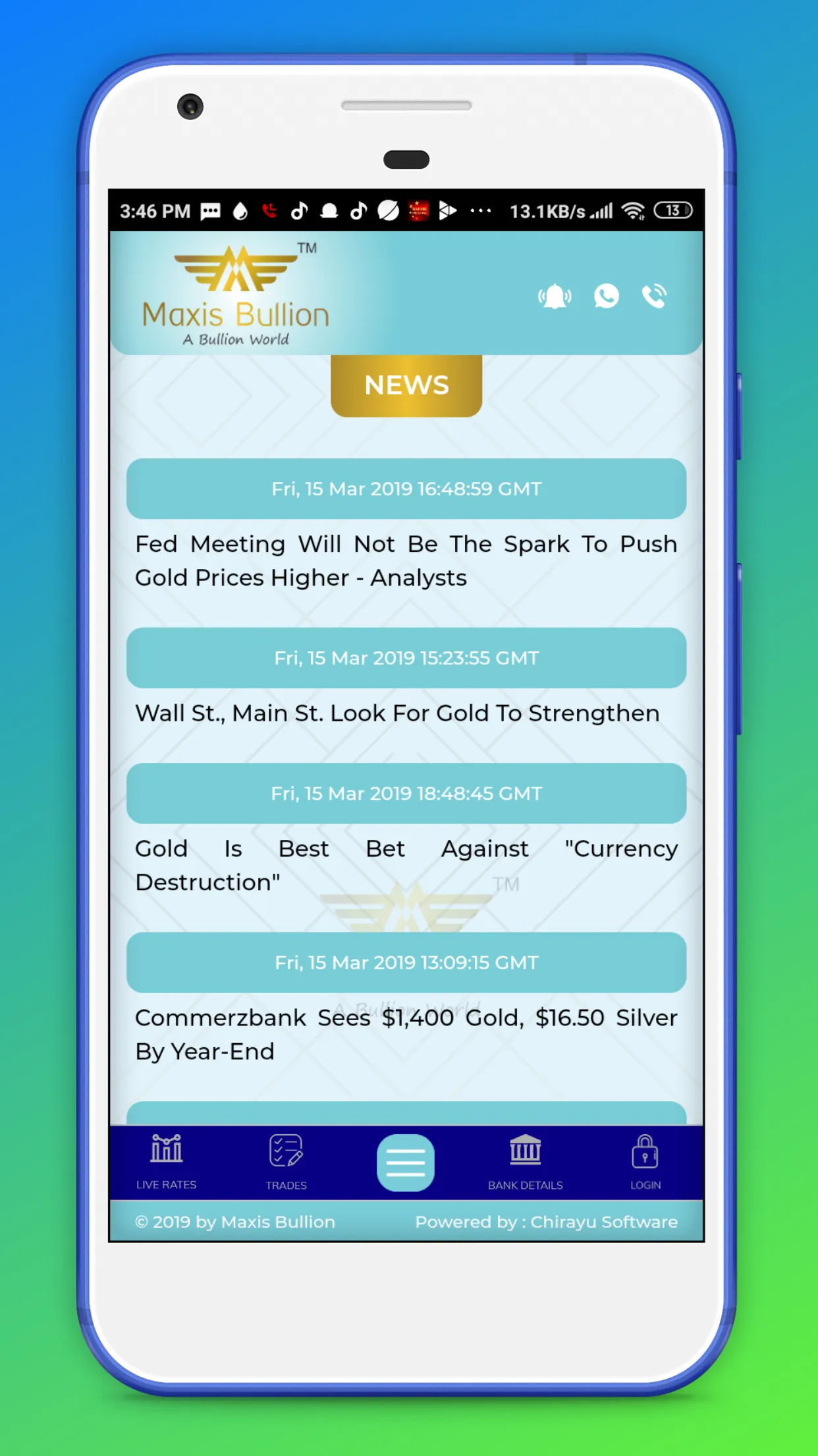 Maxis Bullion - Mumbai | Indus Appstore | Screenshot