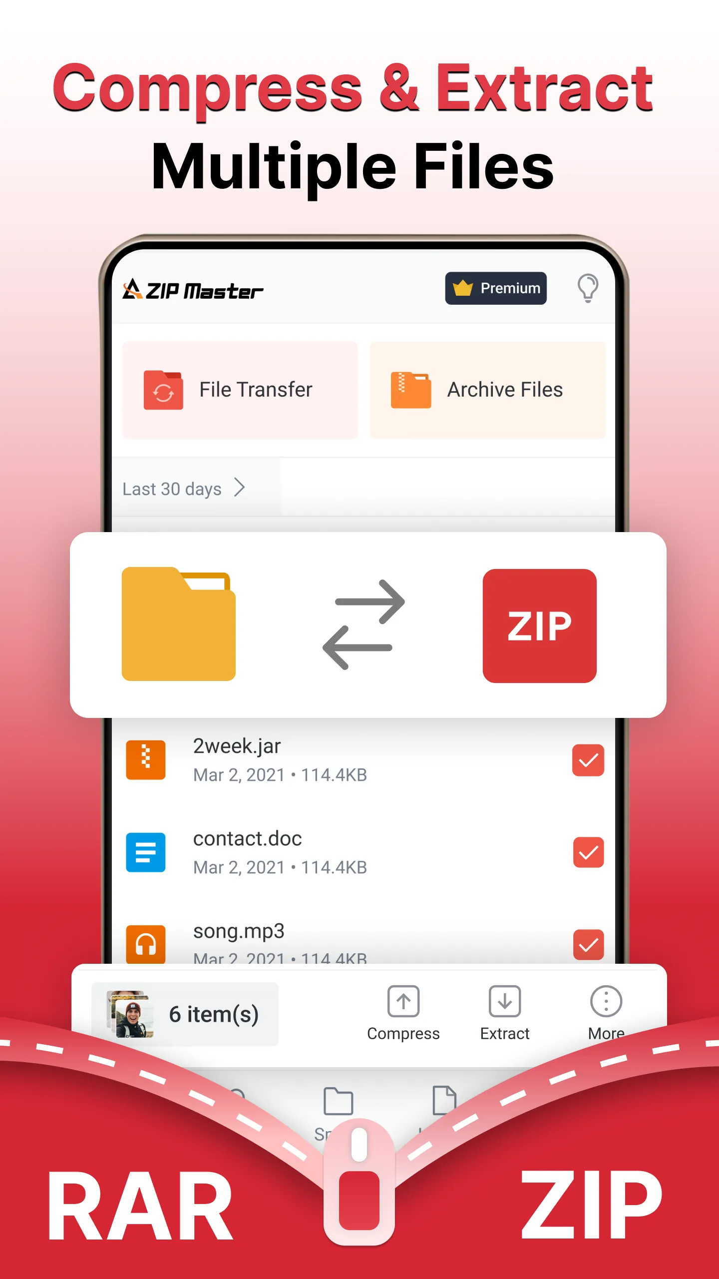 AZIP Lite: ZIP / RAR, Unzip | Indus Appstore | Screenshot