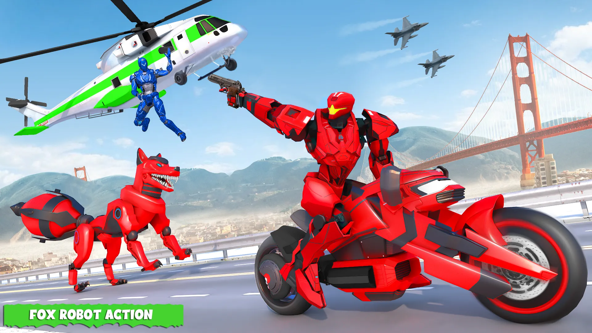 Fox Robot Transform Bike Game | Indus Appstore | Screenshot