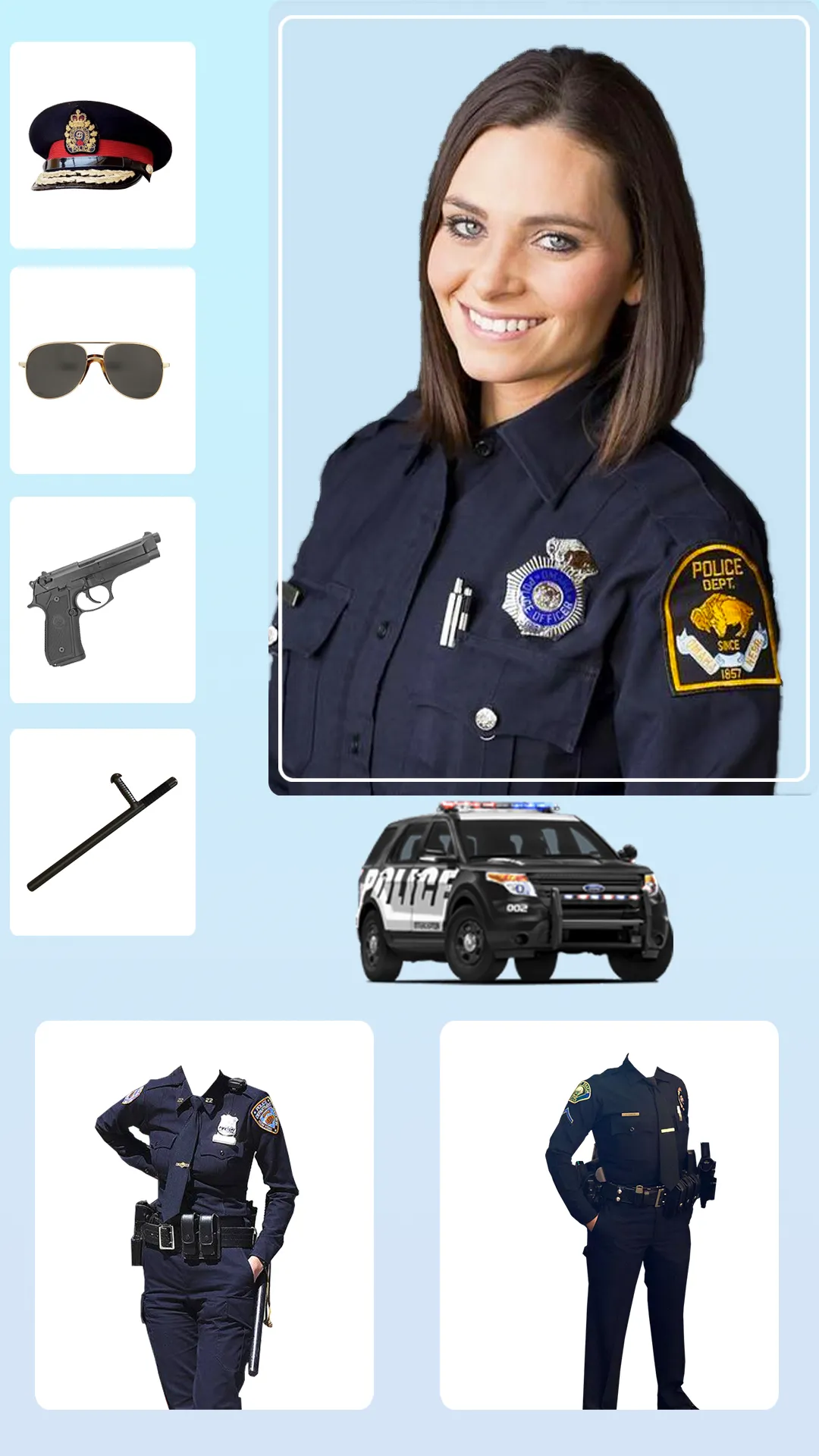 Women Police Suit Photo Editor | Indus Appstore | Screenshot