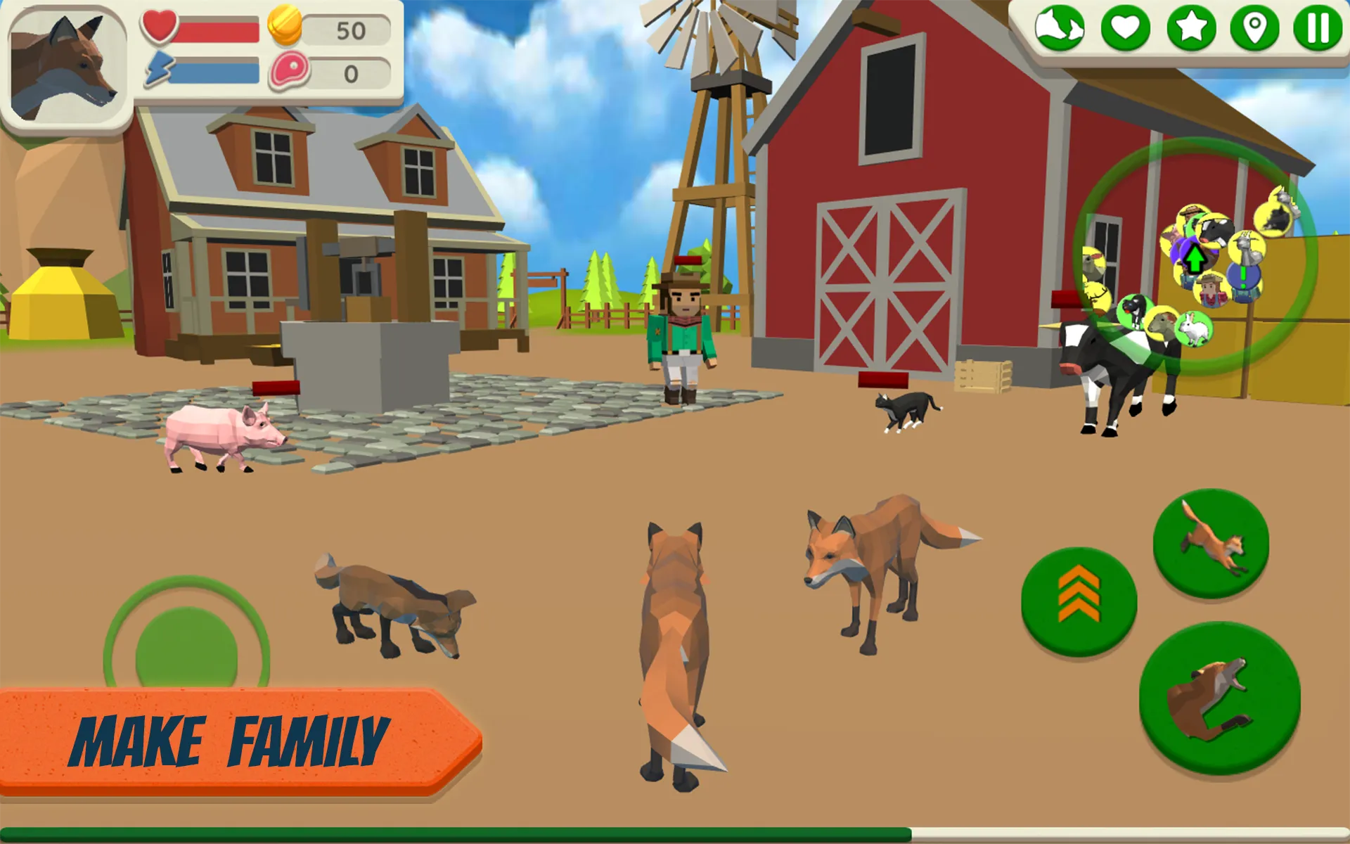 Fox Family - Animal Simulator | Indus Appstore | Screenshot