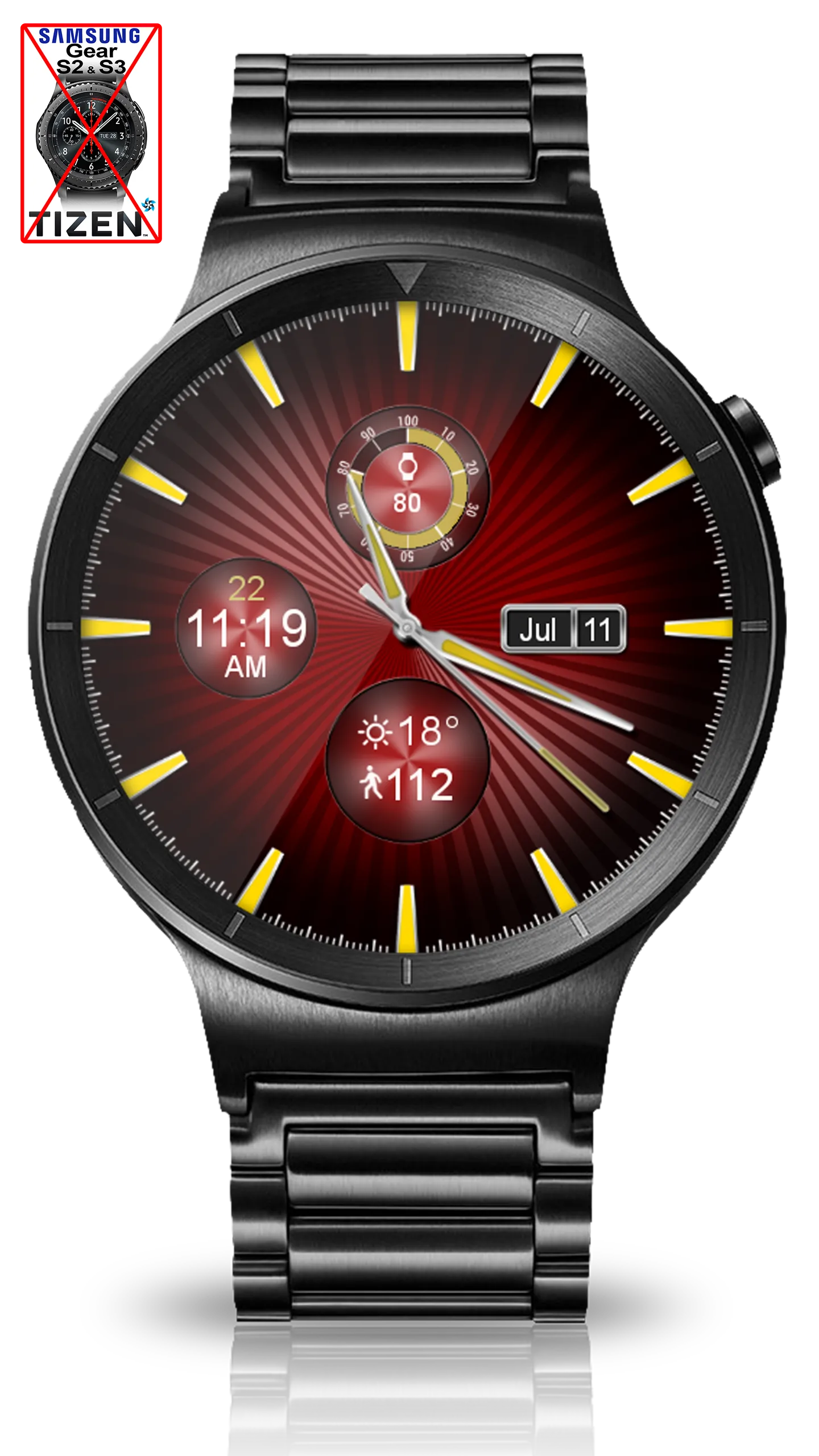 Sleek Shine HD Watch Face | Indus Appstore | Screenshot