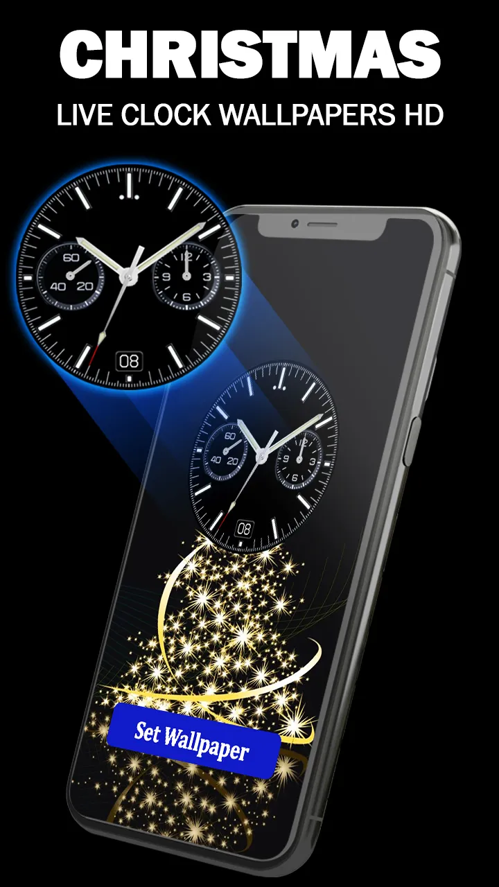 Christmas Clock Live Wallpaper | Indus Appstore | Screenshot