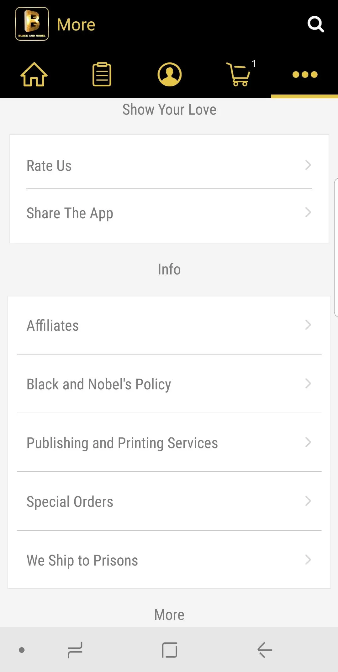 Black and Nobel | Indus Appstore | Screenshot