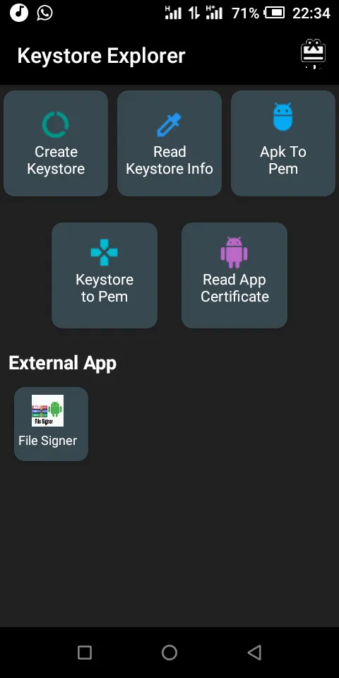 KeyStore Explorer | Indus Appstore | Screenshot