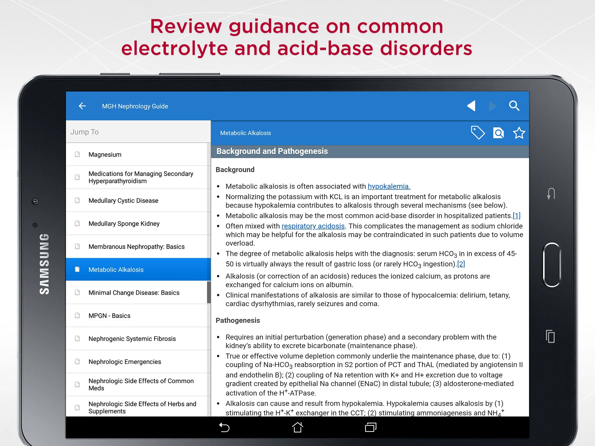 MGH Nephrology Guide | Indus Appstore | Screenshot