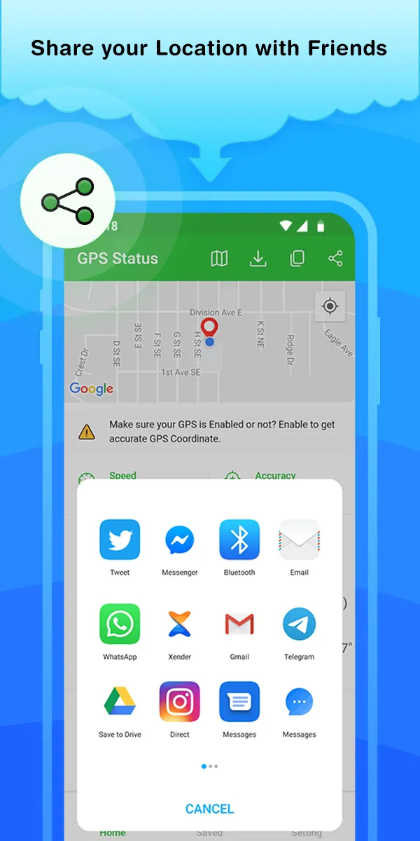 GPS Status: Send Geotag Photos | Indus Appstore | Screenshot
