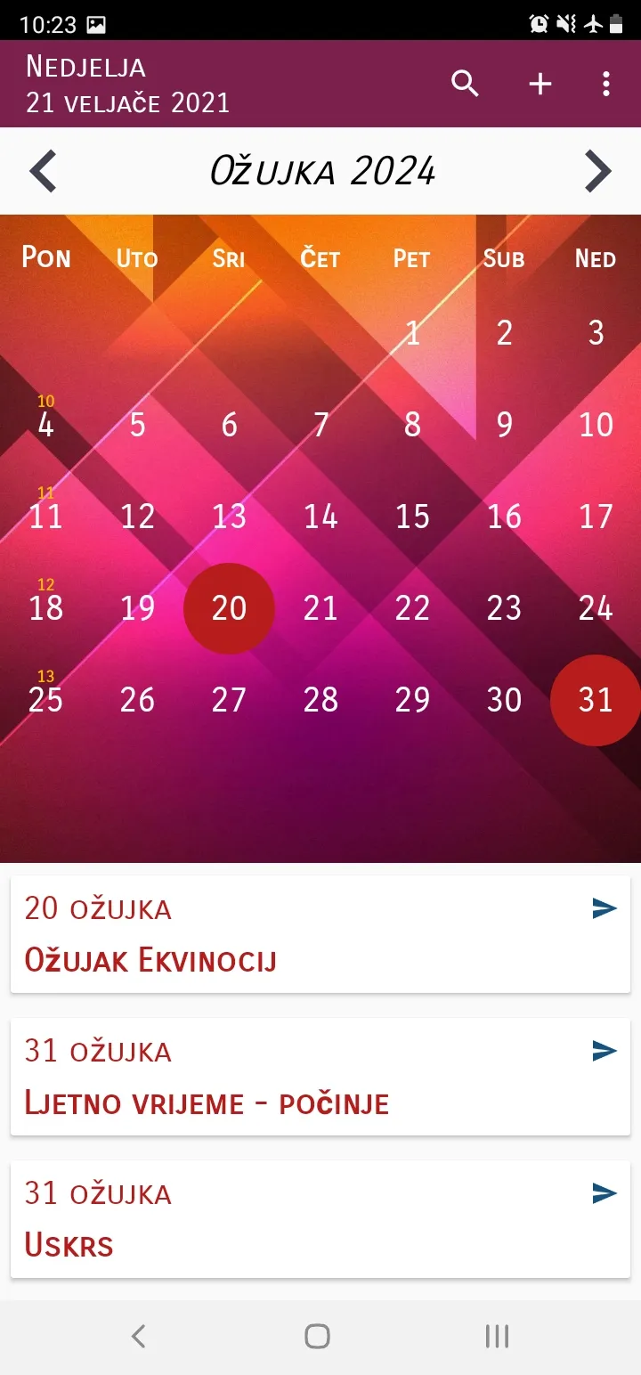 Kalendar Hrvatski 2024 | Indus Appstore | Screenshot