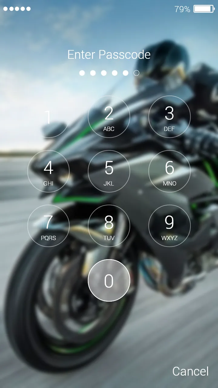 Motorcycle Lock Screen | Indus Appstore | Screenshot