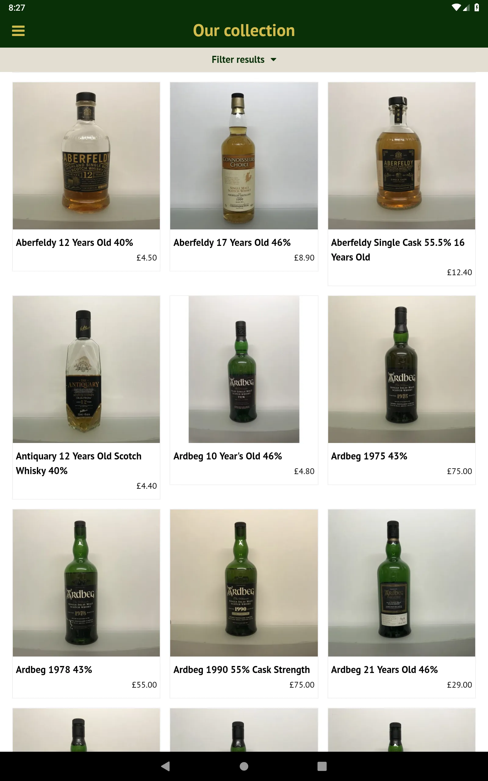 Bon Accord Whiskies | Indus Appstore | Screenshot