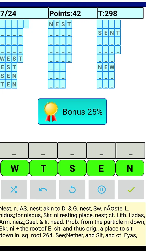 scrambler Words Puzzle Game | Indus Appstore | Screenshot