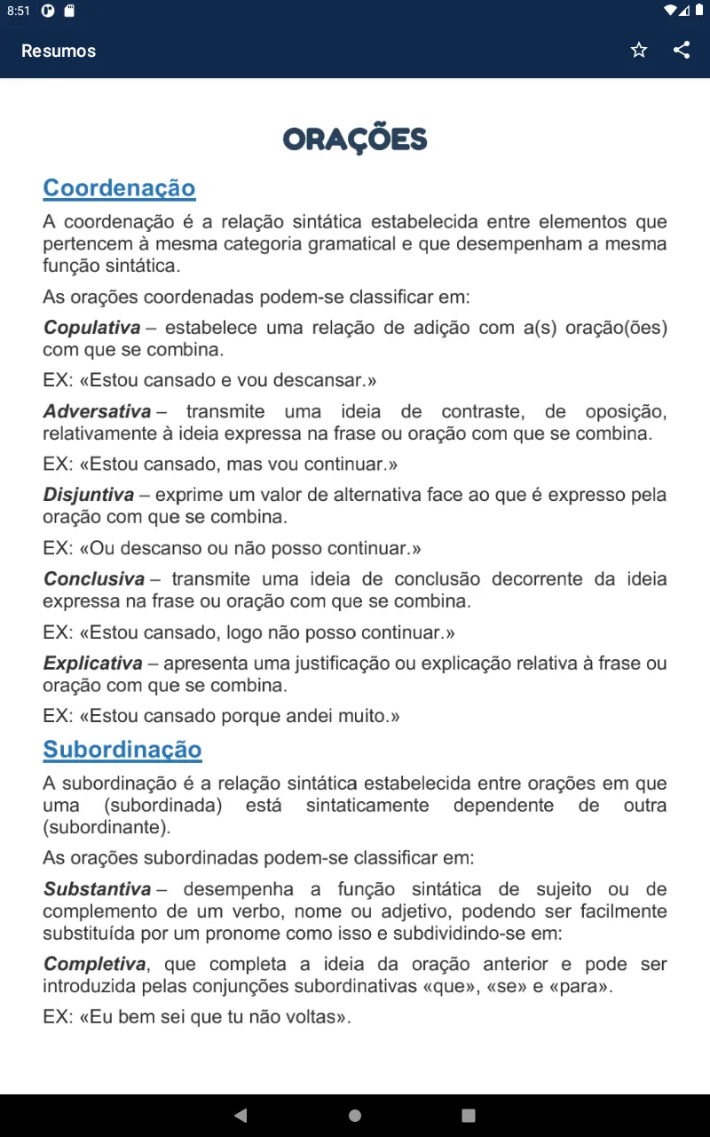 Resumos | Indus Appstore | Screenshot