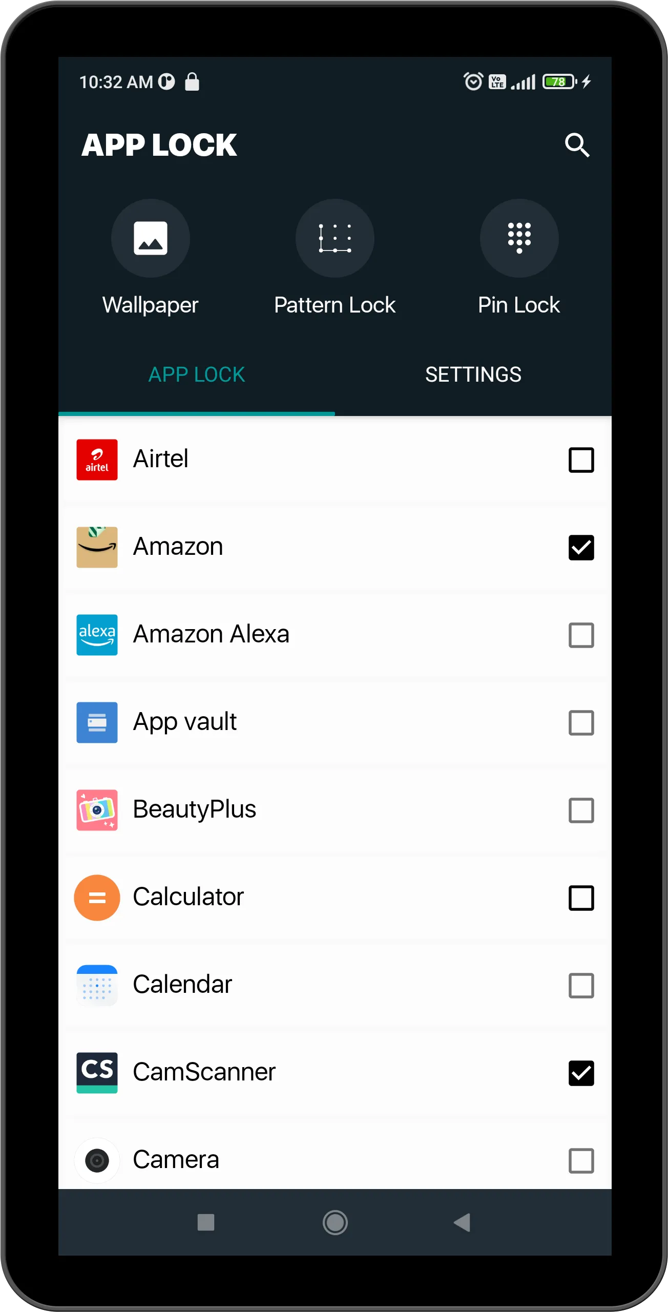 AppLock - Fingerprint Lock | Indus Appstore | Screenshot