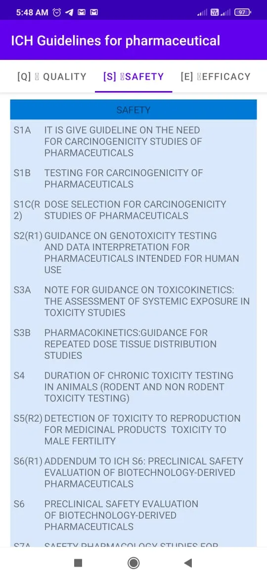 ICH Guidelines|Pharmaceutical | Indus Appstore | Screenshot