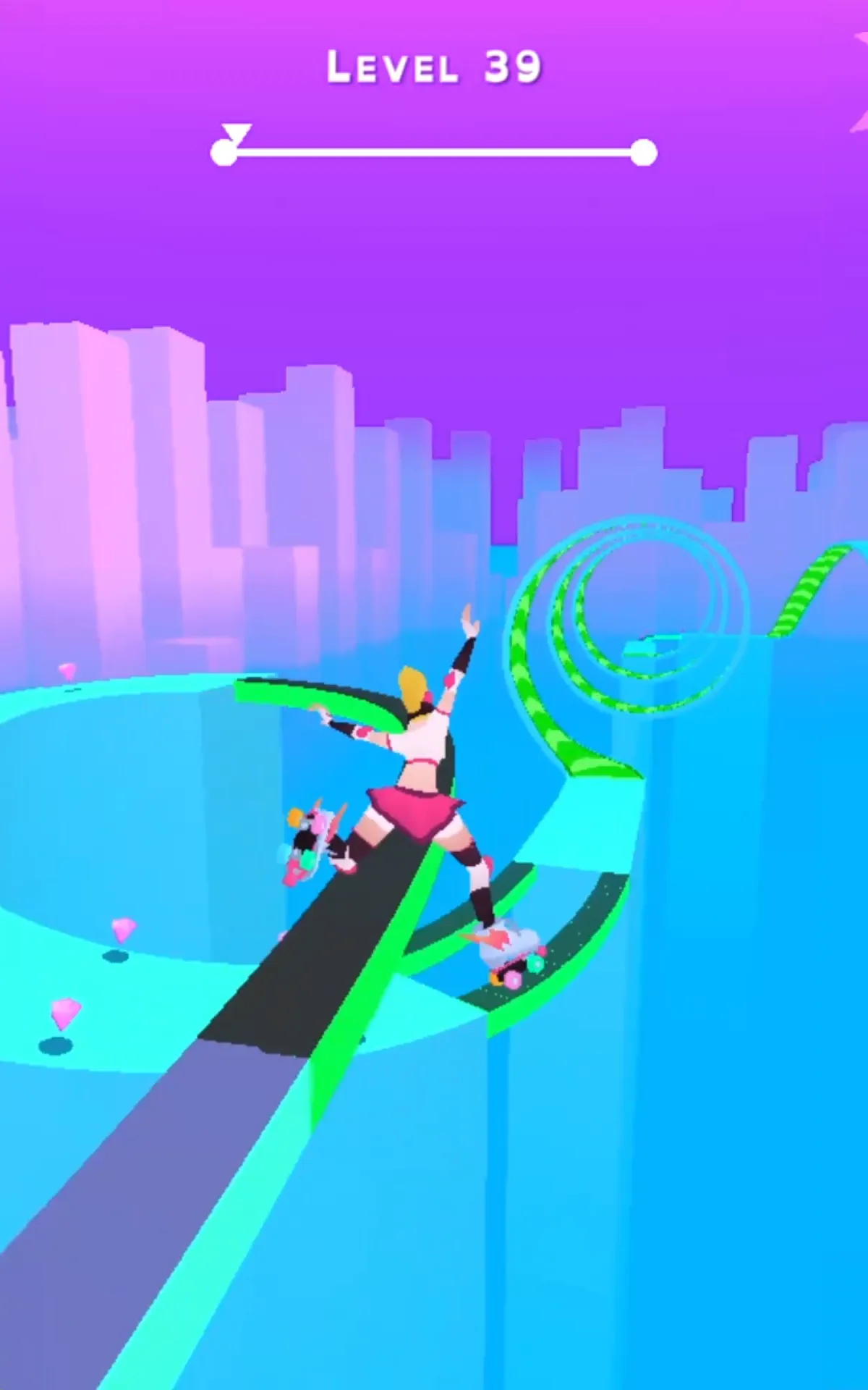 Sky Roller: Rainbow Skating | Indus Appstore | Screenshot