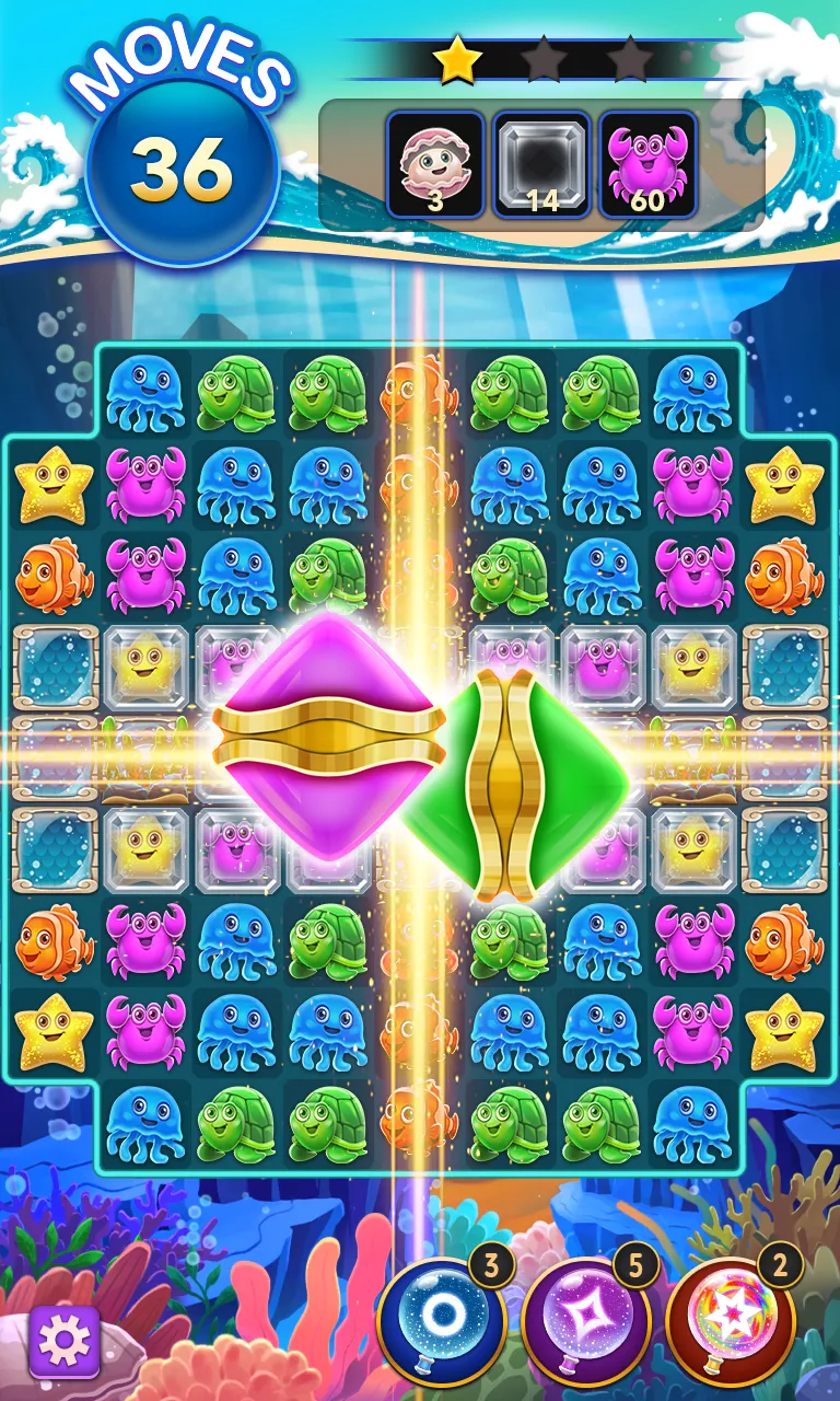 Ocean Match-3 Puzzle Game | Indus Appstore | Screenshot