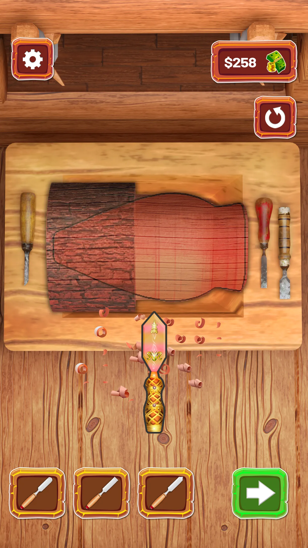 Wood Turning : Wood Carving 3d | Indus Appstore | Screenshot