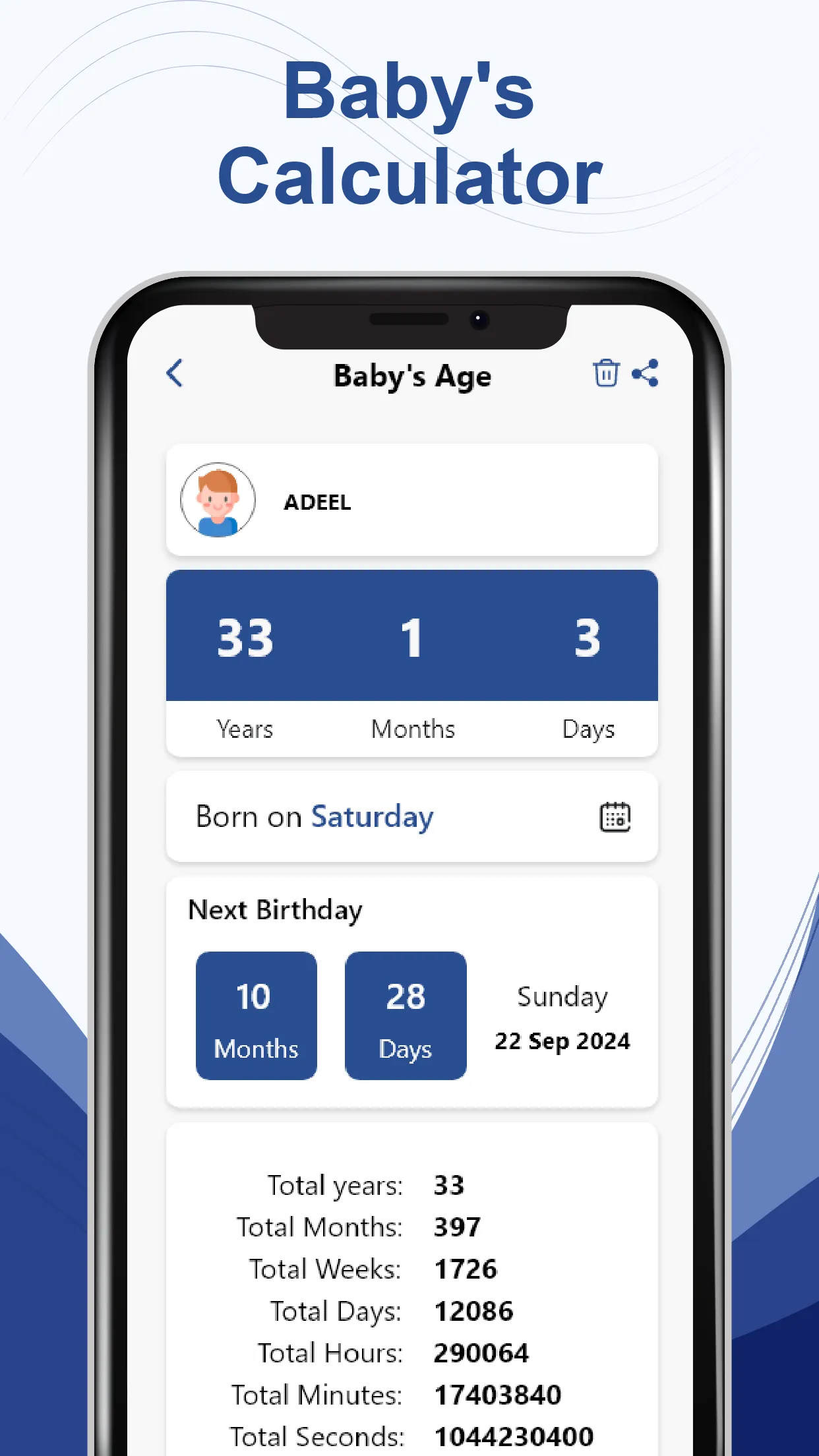 Age Calculator: Date Countdown | Indus Appstore | Screenshot