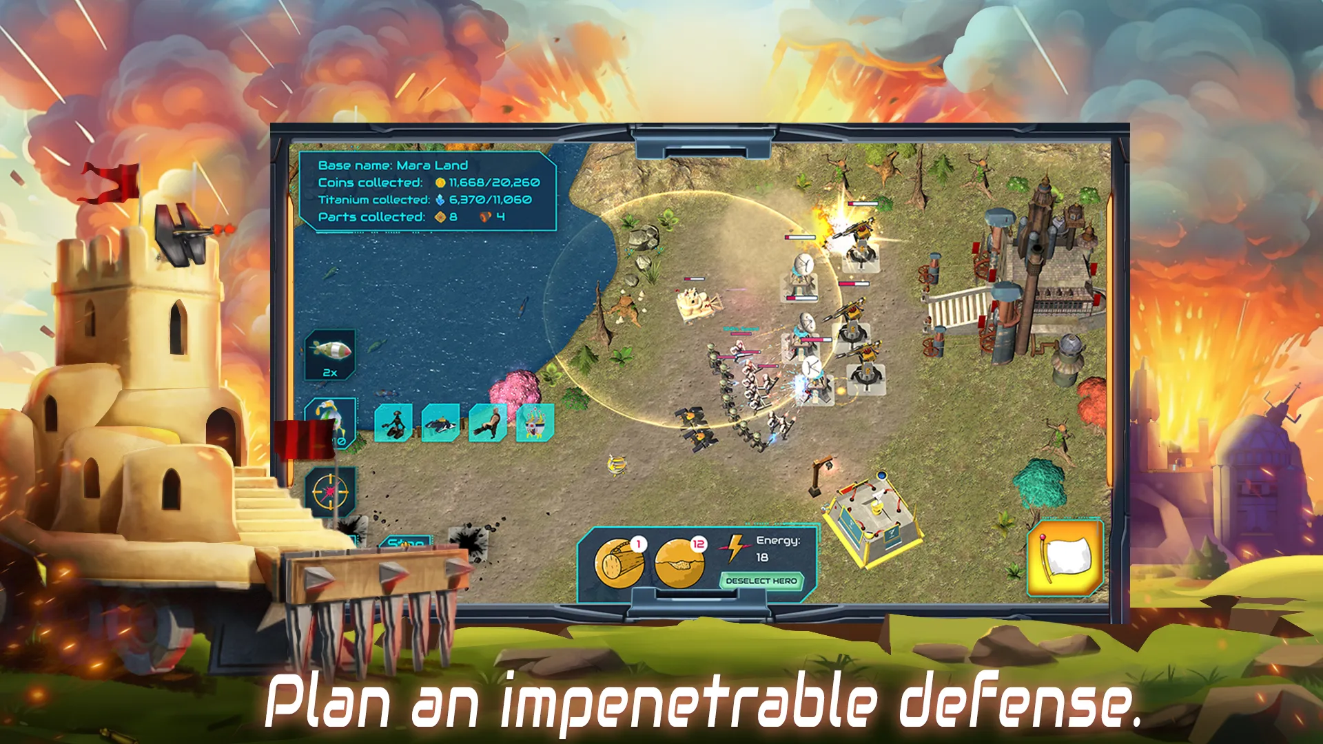 Boulder Base: Defense Strategy | Indus Appstore | Screenshot