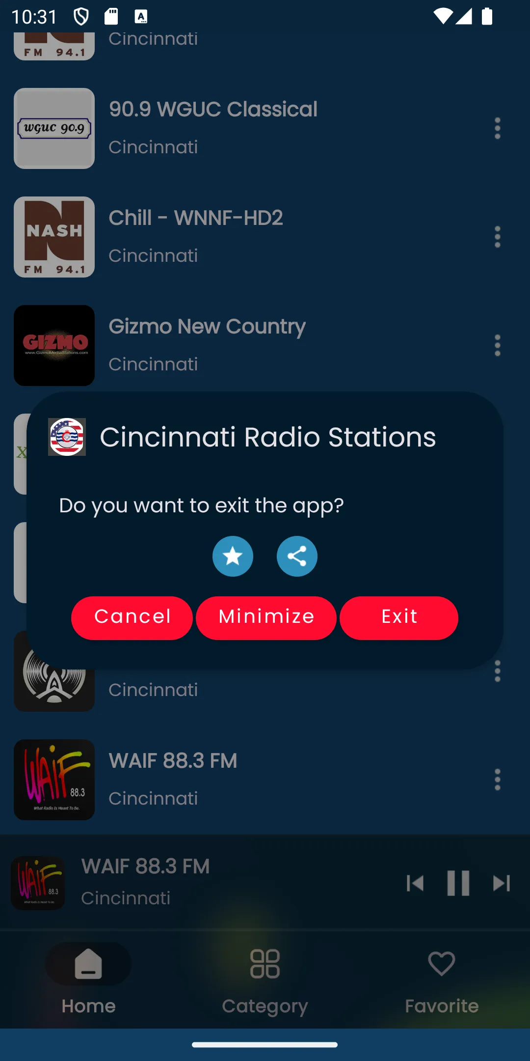 Radios from Cincinnati - Ohio | Indus Appstore | Screenshot