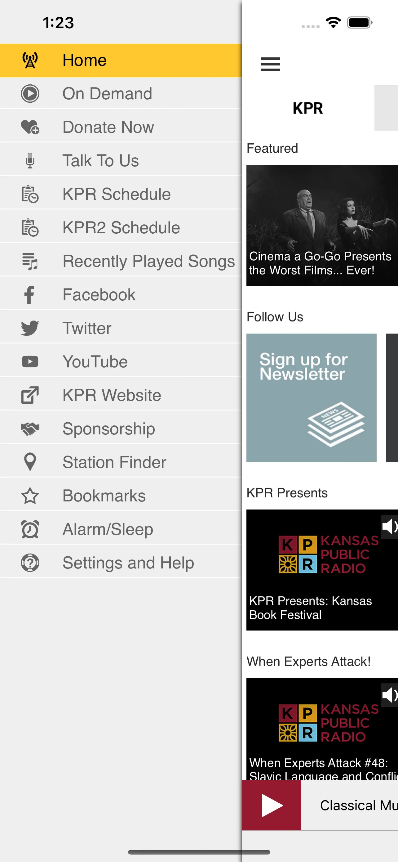 Kansas Public Radio App | Indus Appstore | Screenshot