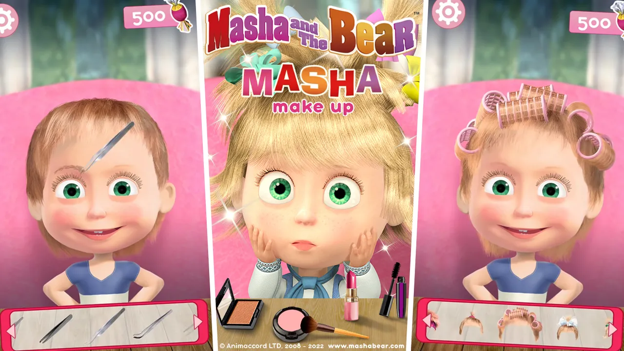 Masha and the Bear: Salon Game | Indus Appstore | Screenshot