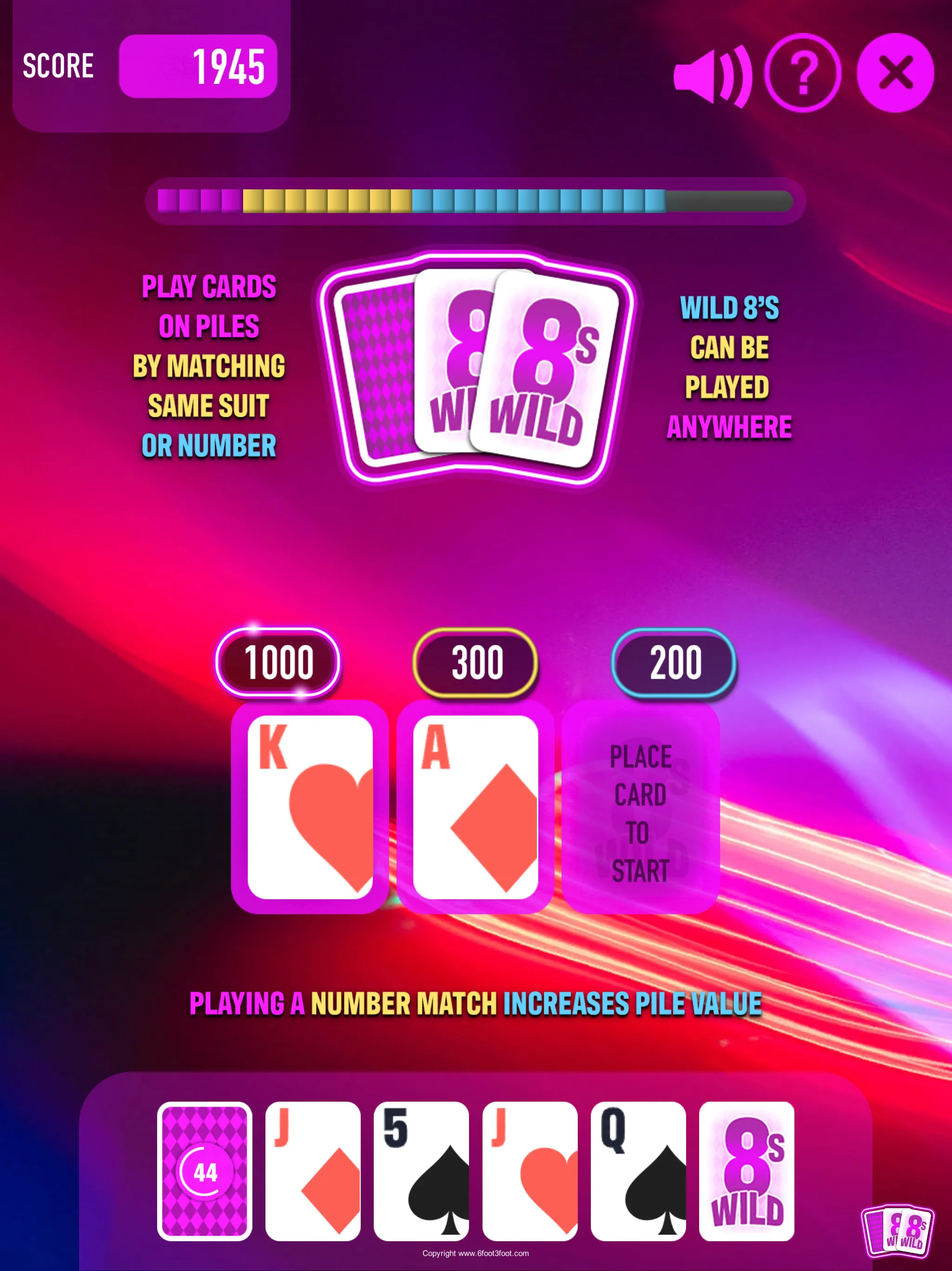 8's Wild! Solitaire | Indus Appstore | Screenshot