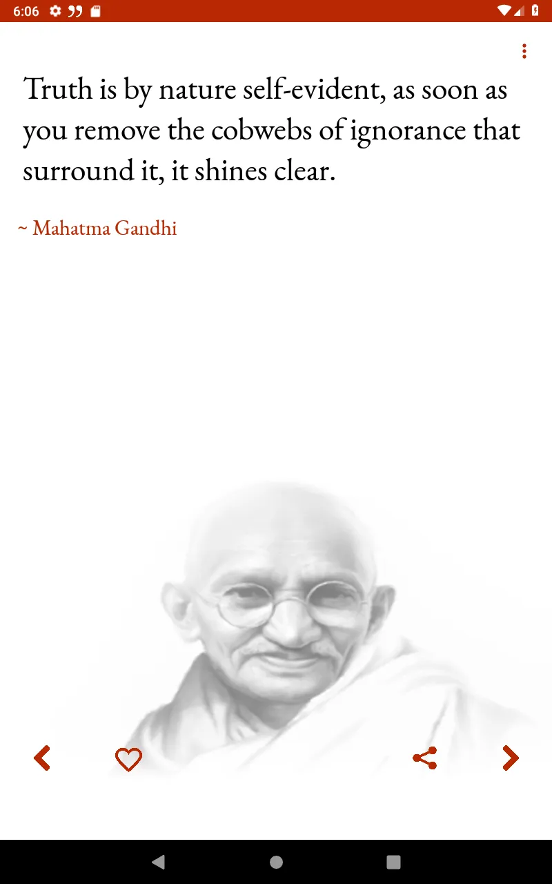 Gandhi Quotes - Daily Quotes | Indus Appstore | Screenshot