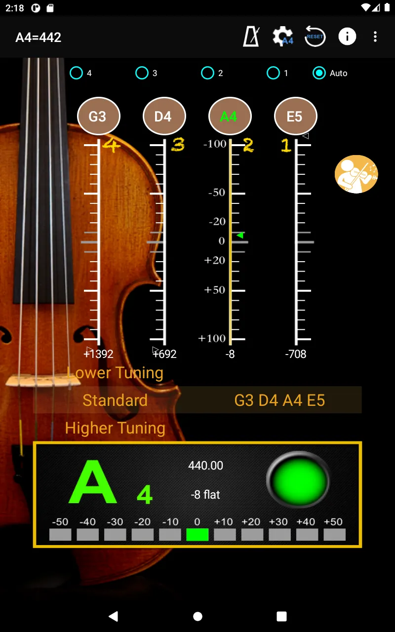 ViolinTuner - Tuner for Violin | Indus Appstore | Screenshot