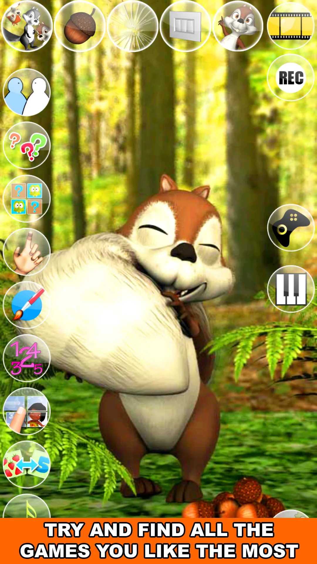 Talking James Squirrel | Indus Appstore | Screenshot